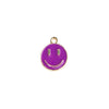 Purple Smiley Face Charm